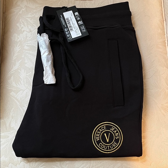 Versace Jeans Couture black sweatpants (Size: XL Men); Brand New - Picture 4 of 14